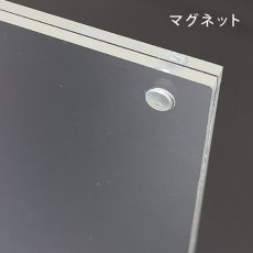 画像4: アクリルメニュー立て T型 小:A6サイズ No.46201 (4)