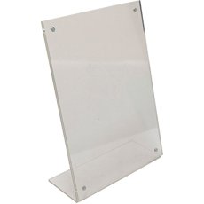 画像1: アクリルメニュー立て L型 中:A5サイズ No.46205 (1)