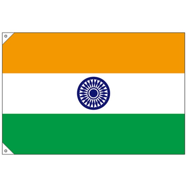 画像1: 国旗 小サイズ インド (販促用) No.23677 (1)