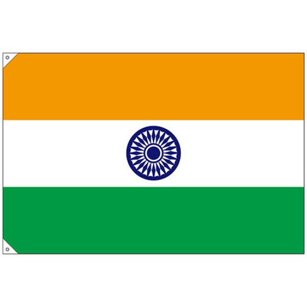 画像1: 国旗 大サイズ インド (販促用) No.23678 (1)