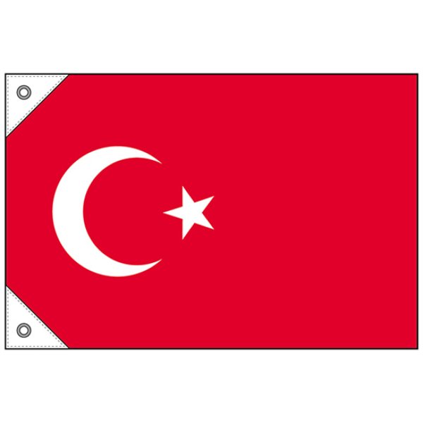 画像1: 国旗 ミニサイズ トルコ (販促用) No.23682 (1)