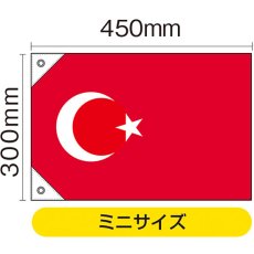 画像2: 国旗 ミニサイズ トルコ (販促用) No.23682 (2)