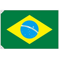 画像1: 国旗 小サイズ ブラジル (販促用) No.23737 (1)