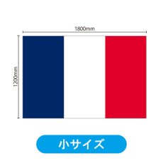 画像2: ビッグフラッグ（小） 国旗 フランス （販促用） No.54444 (2)