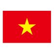 画像1: ビッグフラッグ（小） 国旗 ベトナム （販促用） No.54455 (1)