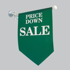 画像2: 両面フラッグポール 2個吸盤式 金 丸パイプ26cm No.872 (2)