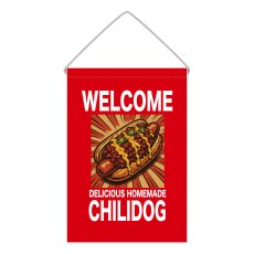 画像1: 吊下旗 WELCOME CHILIDOG(赤) (1)