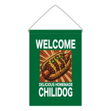画像1: 吊下旗 WELCOME CHILIDOG(緑) (1)