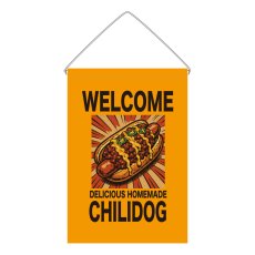 画像1: 吊下旗 WELCOME CHILIDOG(黄) (1)
