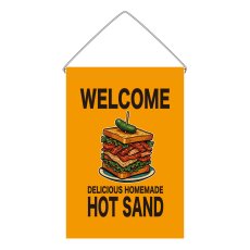 画像1: 吊下旗 WELCOME HOT SAND(黄) (1)