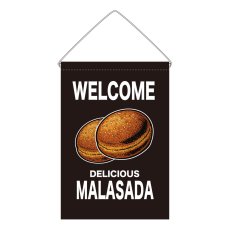 画像1: 吊下旗 WELCOME MARASADA(黒) (1)
