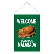 画像1: 吊下旗 WELCOME MARASADA(緑) (1)