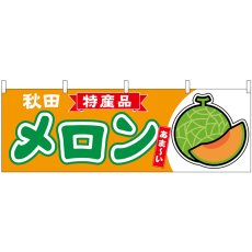 画像1: 横幕 54729 メロン赤肉 秋田 特産品 (1)