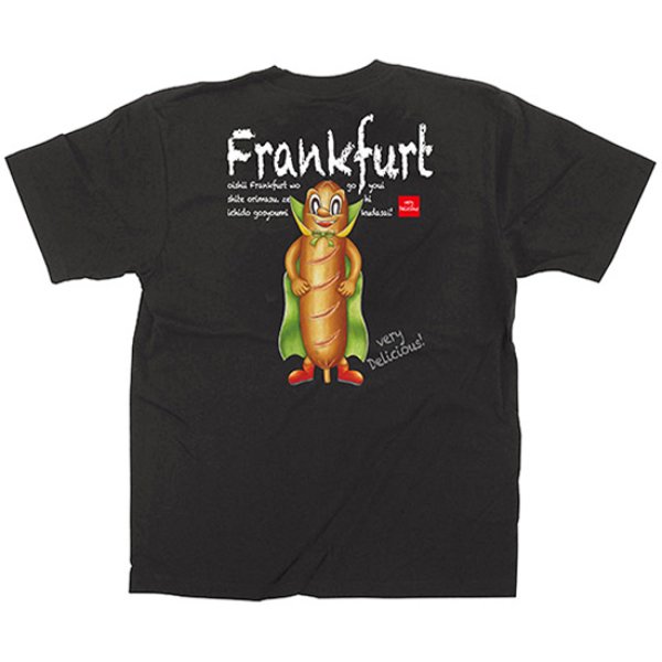 画像1: 黒Tシャツ Mサイズ フランクフルト キャラ No.64157 (1)